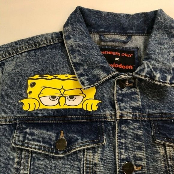 Members Only Jackets & Coats Spongebob Members Only Jean Jacket